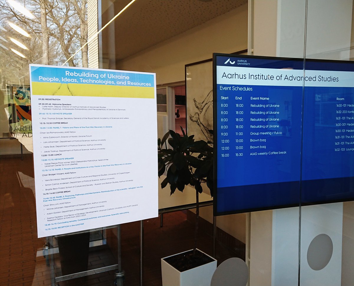 UAdialogues's tweet photo. "We need transformation rather than simply rebuilding" & "It is a two-way street: Ukraine fights with corruption, and the EU implements supportive mechanisms" -- a panel talk on rebuilding #Ukraine and post-war recovery at @AIAS_dk
@Aarhus_BSS @nordicukraine
#rebuildUA https://t.co/fCSSeHcWzP
