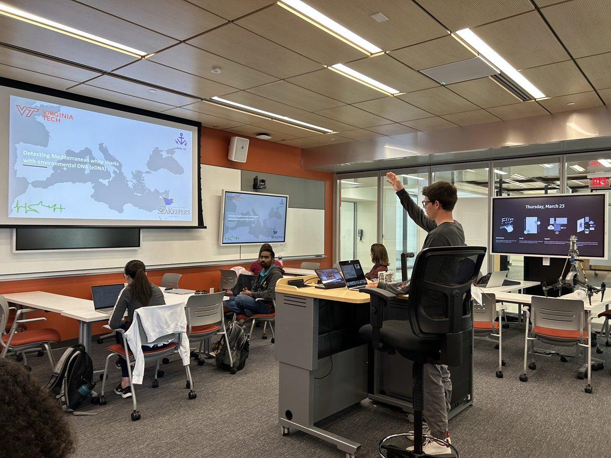 David Schmale (@schmalelab) on Twitter photo Bilyeu, Hanlon, & Jenrette showcased their exciting work yesterday for <a href="/virginia_tech/">Virginia Tech</a> students in CEE5184. Drones, cyanobacteria, and sharks! <a href="/VirginiaTechCEE/">Virginia Tech Civil and Environmental Engineering</a> <a href="/VTCals/">Virginia Tech CALS</a> <a href="/vtspes/">VT School of Plant and Environmental Sciences</a> #SchmaleLab Bilyeu, Hanlon, & Jenrette showcased their exciting work yesterday for <a href="/virginia_tech/">Virginia Tech</a> students in CEE5184. Drones, cyanobacteria, and sharks! <a href="/VirginiaTechCEE/">Virginia Tech Civil and Environmental Engineering</a> <a href="/VTCals/">Virginia Tech CALS</a> <a href="/vtspes/">VT School of Plant and Environmental Sciences</a> #SchmaleLab