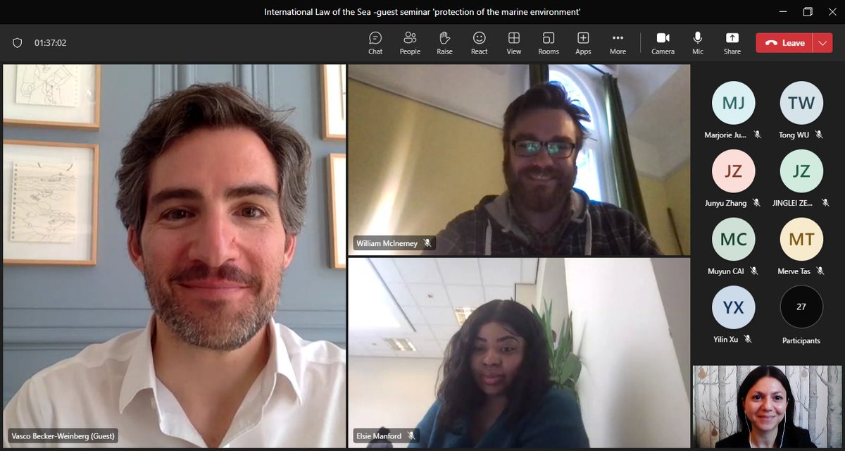 Thank you <a href="/VascoWeinberg/">Vasco Becker-Weinberg</a> for the amazing guest seminar on Maritime Environmental Crimes -students loved it! <a href="/UoN_Law/">Nottingham Law</a> #WeAreUoN #law_of_the_sea