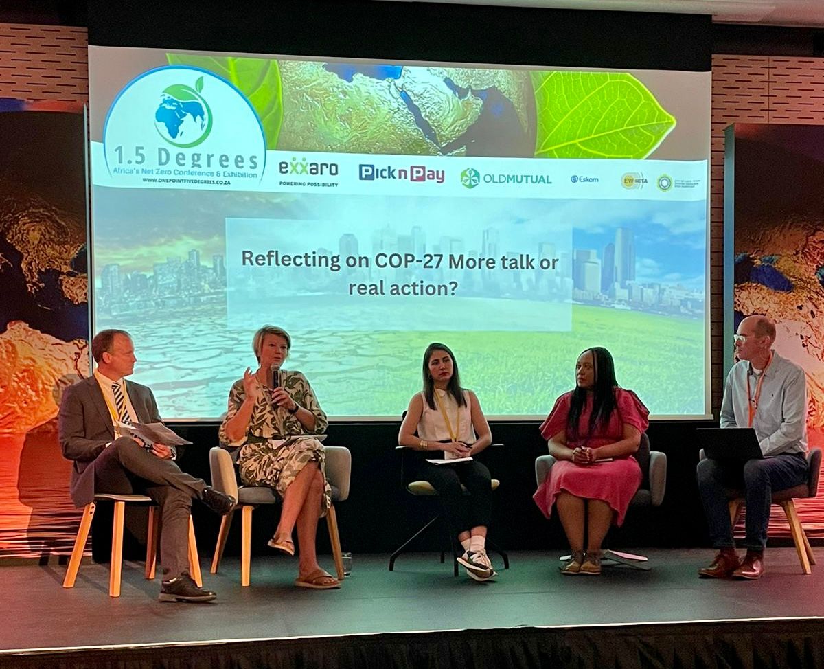 On a panel at the 1.5 Degrees Africa’s Net Zero Conference, <a href="/karenbosmanCT/">Karen Bosman</a> highlighted the combination of foresight from provincial leaders to enable a thriving green economy, and the significance of local government investment in resilience to ensure economic competitiveness💸.