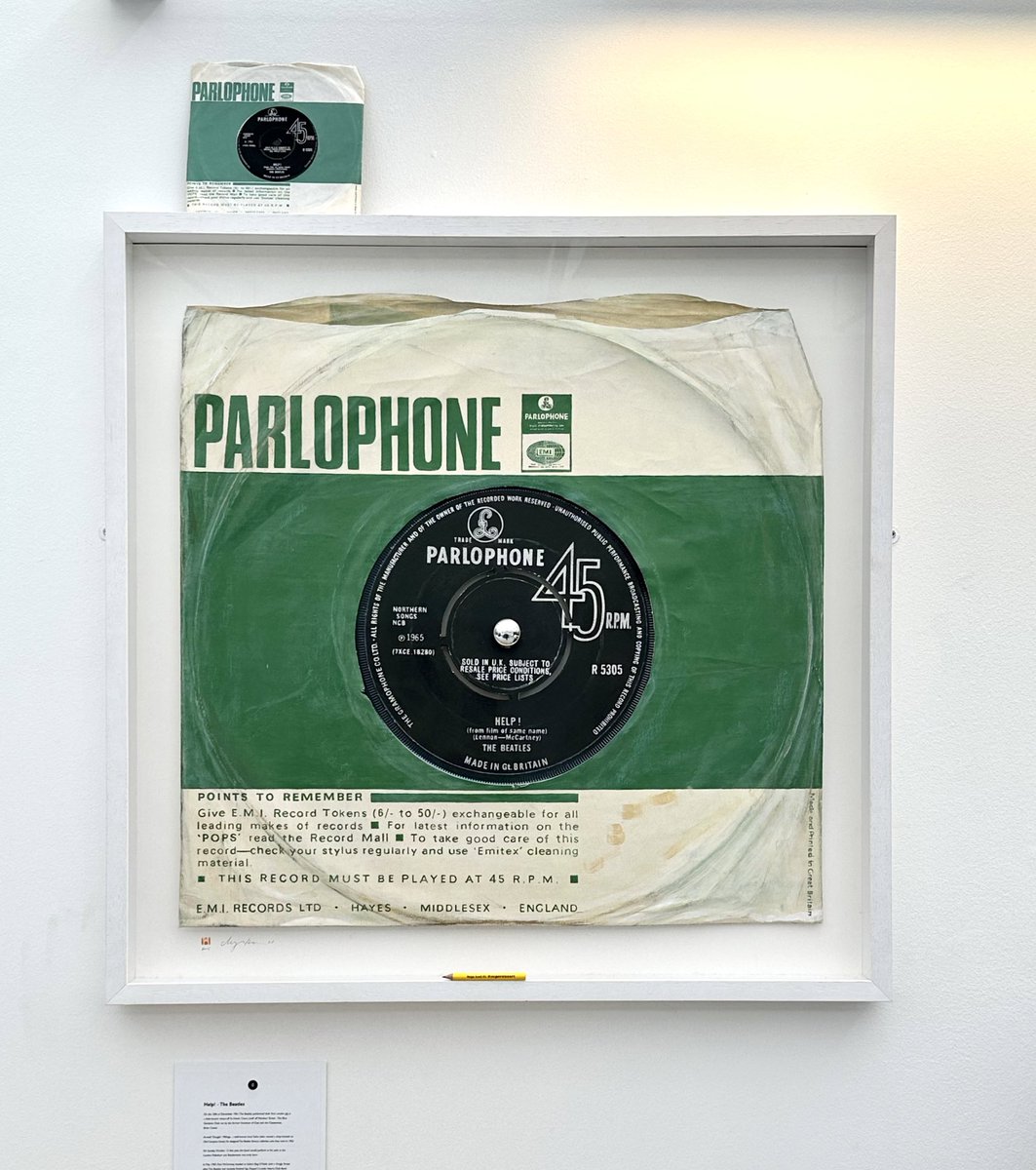 SuperSizeArt's tweet photo. ‘Help!’ Has replaced the ‘She Loves You’ original piece which has now sold at my #SohoRocks exhibition. #WilliamBlakeHouse @thebeatles
Love this one which would have been in our house when I was born. https://t.co/QjPitPlOrb