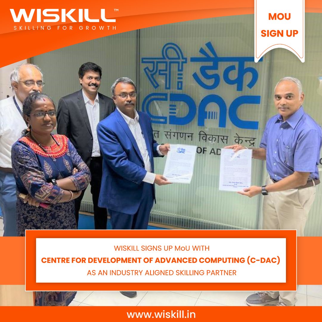 WiSkillOfficial's tweet photo. Centre for development of advance computing (C-DAC) has taken the appropriate steps with wiskill to strengthen their associates future.
https://t.co/147P5uN9kX
#assessmenttestforjobs #jobcareertest #assessmentjobs #skilldevelopmentinstitutes #skilldevelopmentprograms https://t.co/WdrIvx2IFM