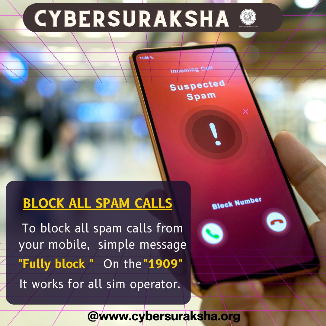 diplomacy_tech's tweet image. Cyber tips and tricks for spam calls. 

#cybertipsbr #cybertricks #technologie #spam #spamcall #instapost #cybersecuritysolutions