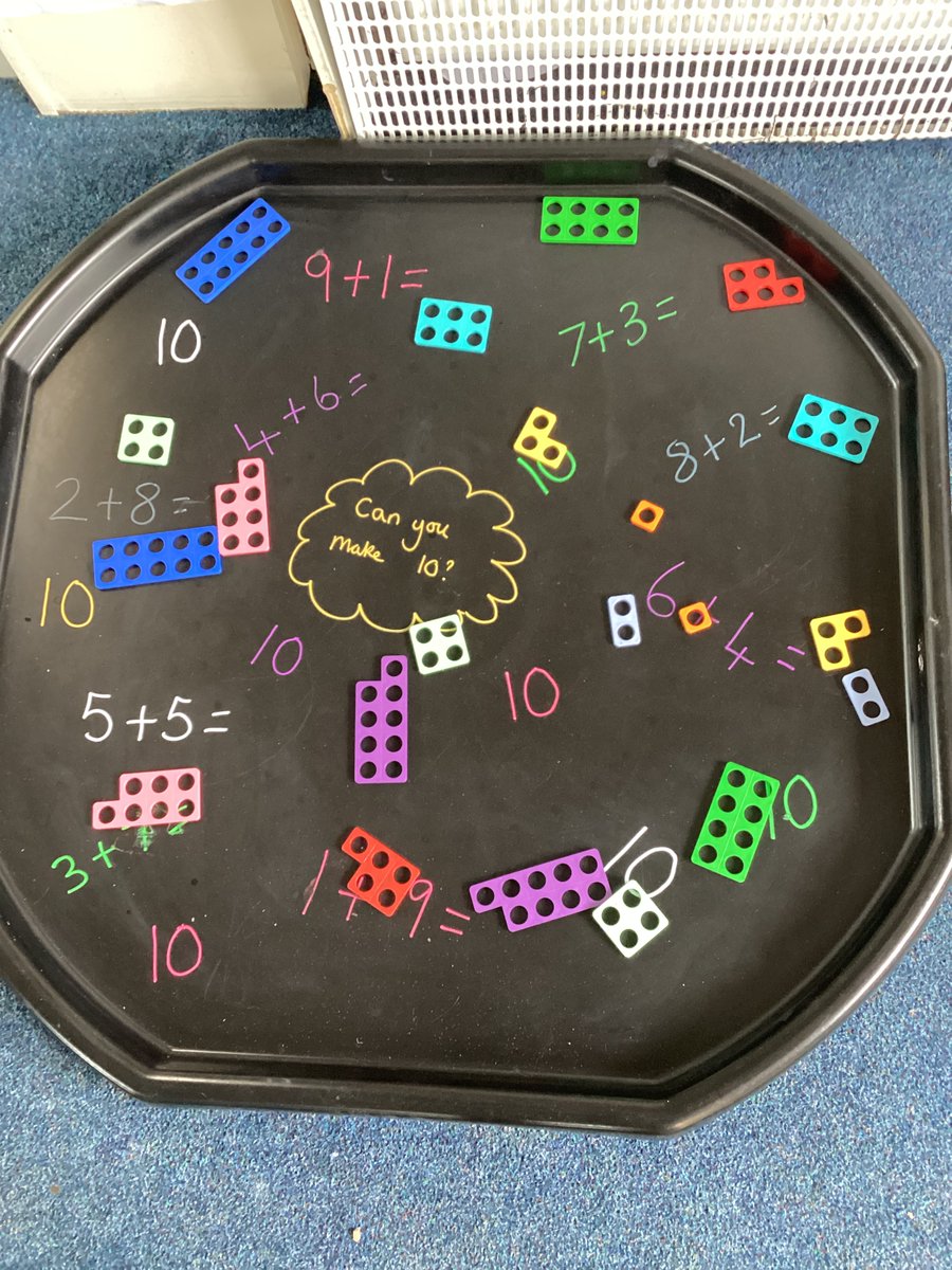 nylandcampus's tweet photo. #TufftrayTuesday Today we have been working on our number bonds to ten. Also, we used the tongs to support development of our motor skills in a sorting activity. SEMHSchool #EYFS https://t.co/ASuzBv1PK6