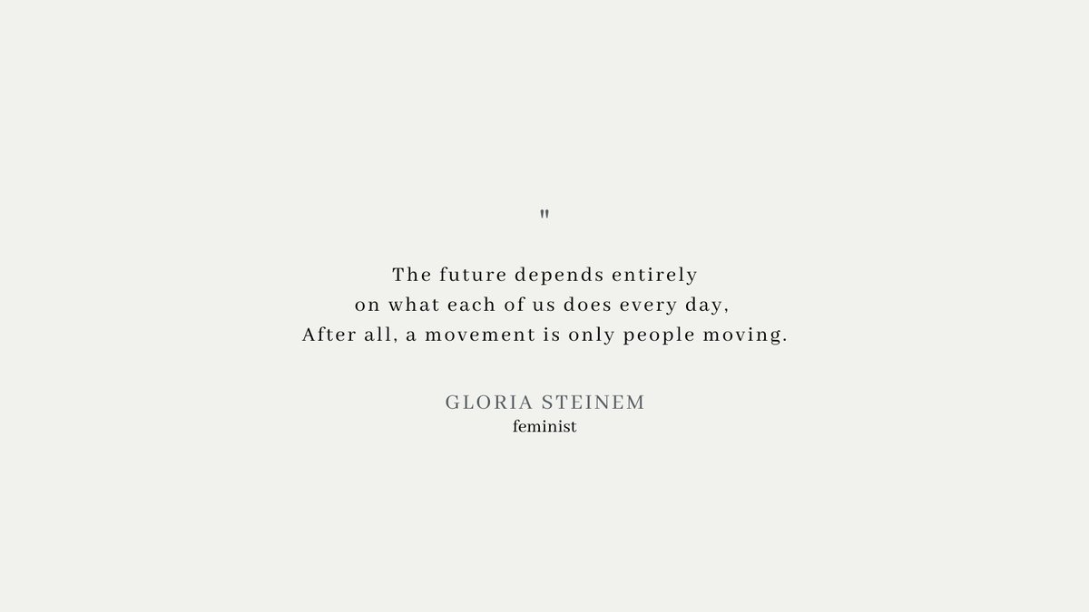 Quotabelle's tweet photo. Happy 89th Birthday, Gloria Steinem!

quotation source: Moving Beyond Words • Ford Hall Forum speech • 05•12•1994
#quotabelle #gloriasteinem #womenshistorymonth #historymakers #herstory #nudgeword #crusade #beautifullysaid https://t.co/DaEJ9d8IHQ