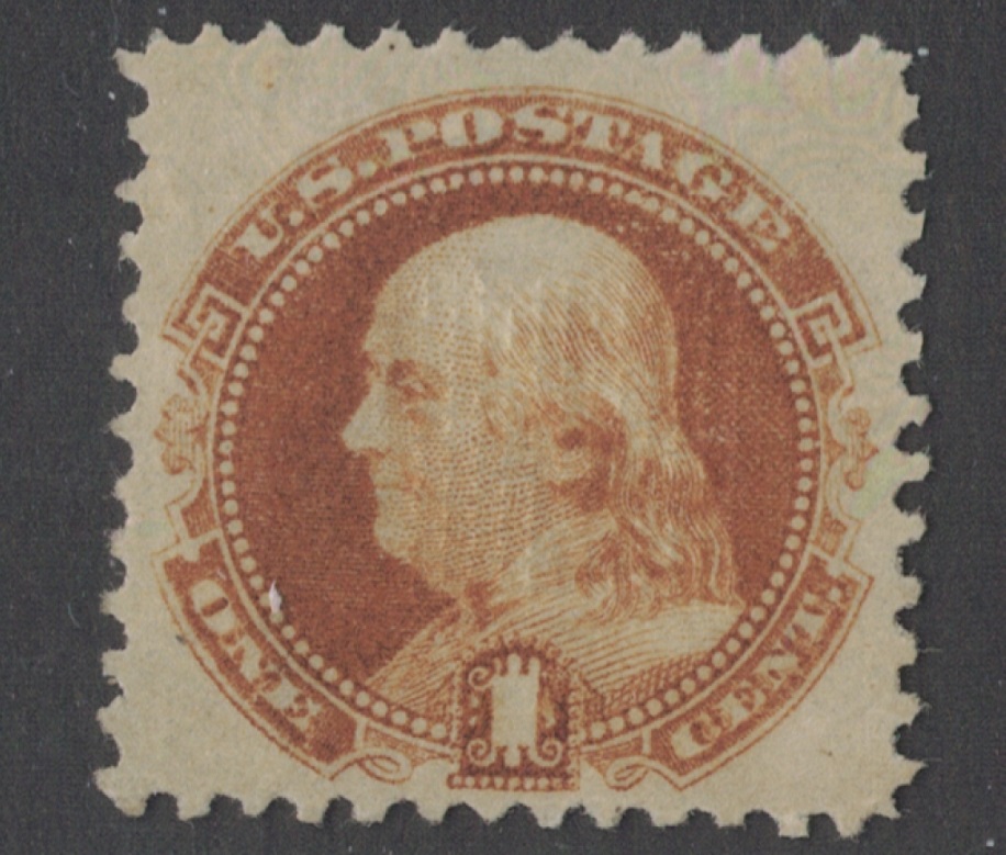 GoldNStampStckr's tweet photo. Behold the Scott 112 stamp featuring one of America's founding fathers - Benjamin Franklin! This iconic #PictorialSeries stamp was issued in 1869 and remains a beloved #philatelic treasure for collectors worldwide. My mint copy may lack gum, but its history is priceless. 🇺🇸📮🔍 https://t.co/i8a9crRiD4