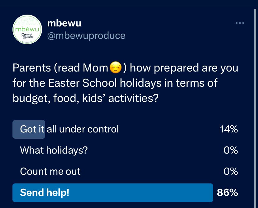 mbewuproduce's tweet photo. Last week we asked parents about their readiness for school holidays. 86% of you said “Send help!” 

Here’s a list of affordable fun activities to keep you &amp; the kids busy, learning &amp; entertained these #Easter holidays 😄

A thread…🧵 https://t.co/q8FzvV5FTT