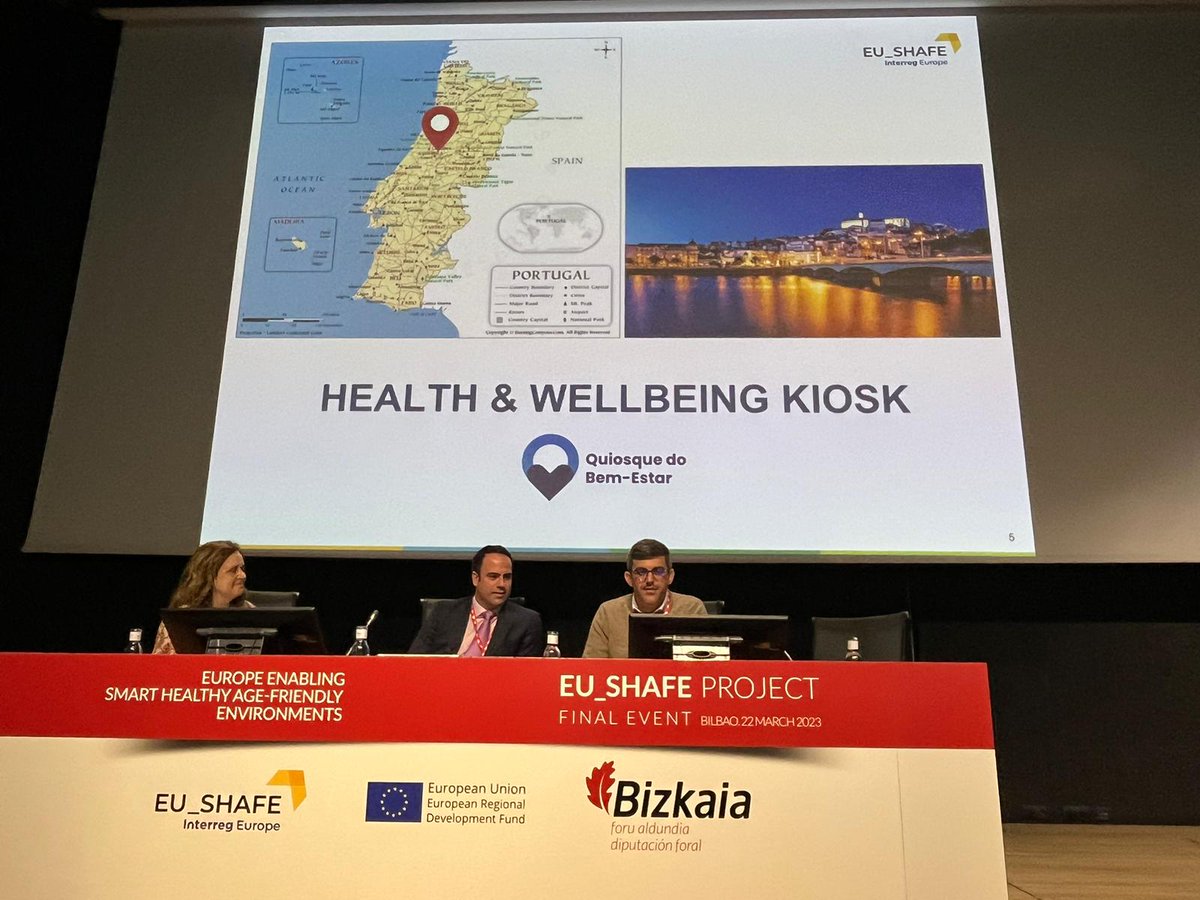 caritascoimbra's tweet photo. O @EuShafe encontra-se na reta final! Na semana passada decorreu o evento final, que retraçou o intercâmbio de boas práticas #SHAFE entre as 6 regiões europeias participantes 🌍

A @caritascoimbra apresentou o Quiosque da Saúde e do Bem-Estar, implementado no âmbito do projeto 🩺 https://t.co/UVeeVirwMe