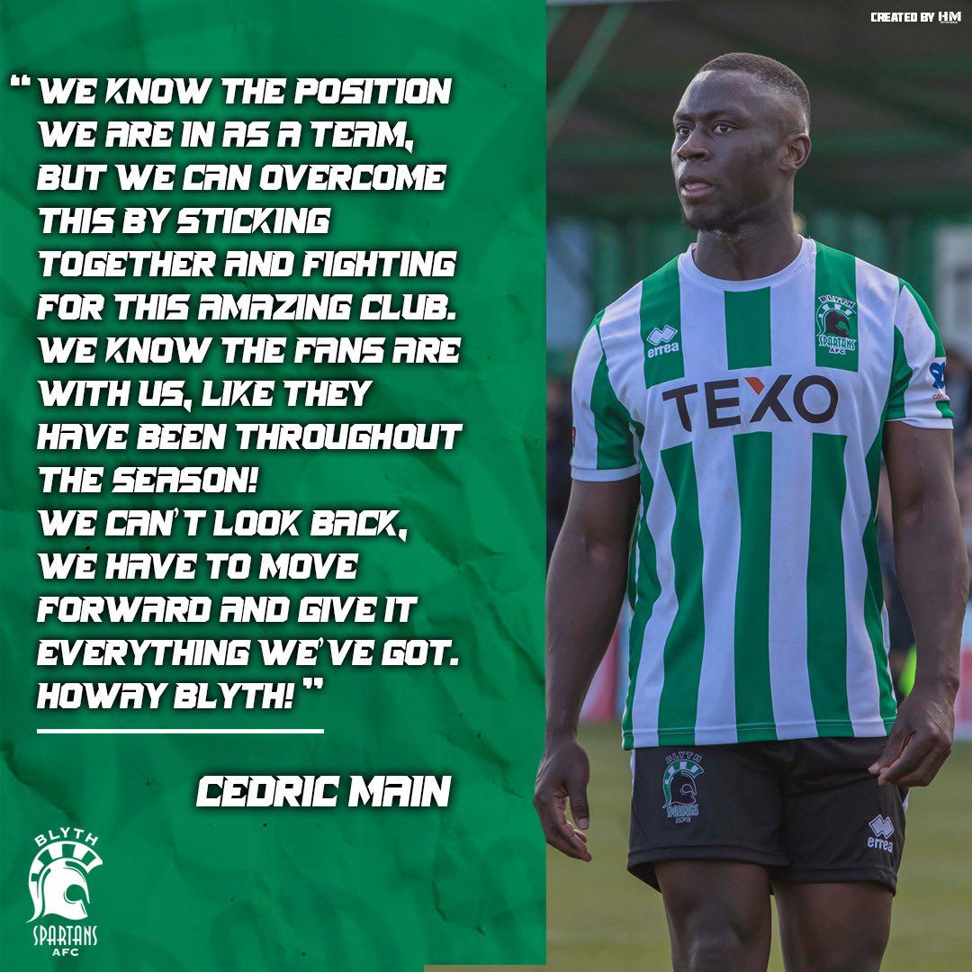 Blyth_Spartans's tweet photo. #CM19
#HowayBlyth 🟢⚪️ https://t.co/hZTbFqTpyY