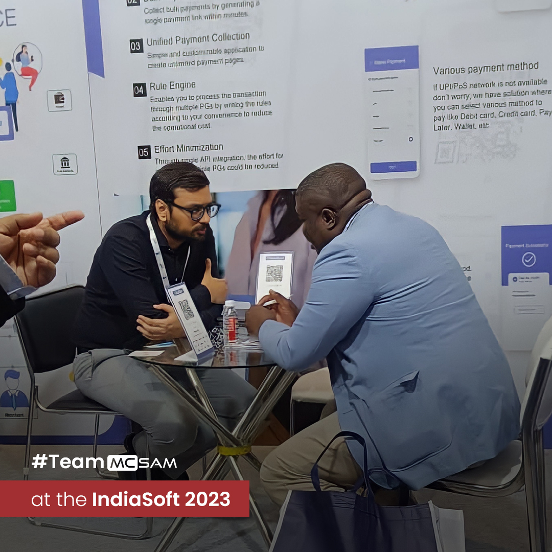 team_mcsam's tweet photo. Let's take a glimpse into the highlights of #Day2 at IndiaSoft 2023, where MCSAM had the honor of sharing valuable insights and exchanging ideas on the latest technology trends and innovations with industry leaders.
#MCSAM #Paytring #IndiaSoft2023 #IndiaSoft #ESC https://t.co/WMryetbioK