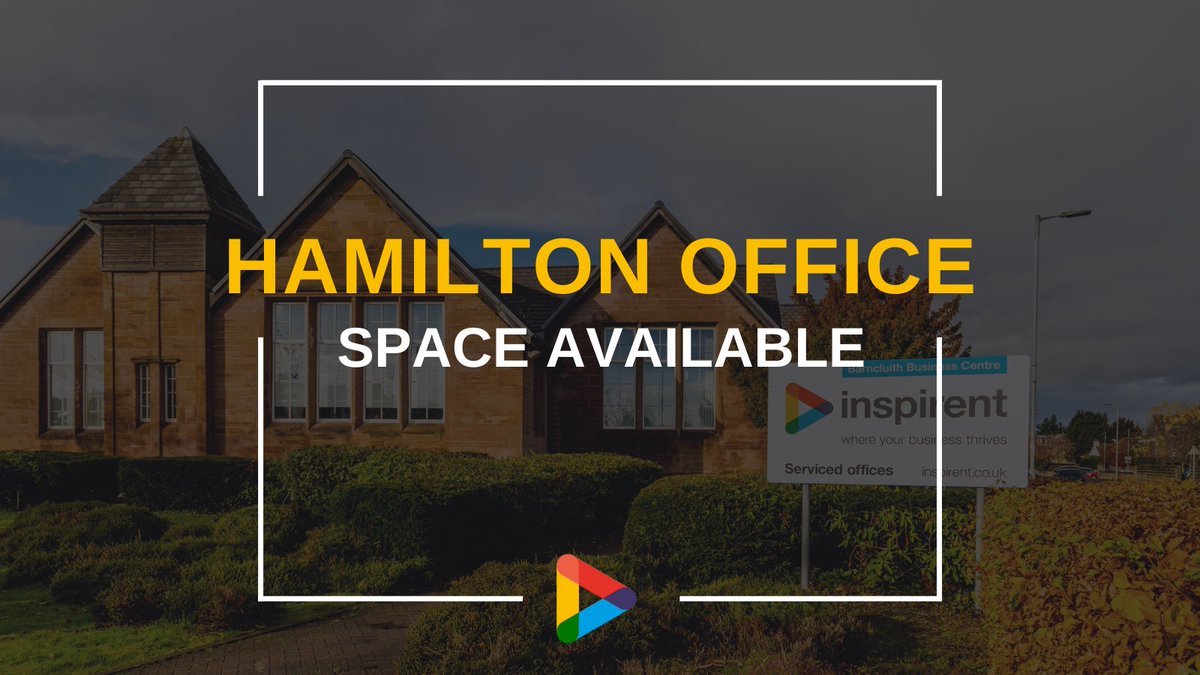 inspirent_ltd's tweet photo. https://t.co/JEah20noOu

Our Hamilton office offers easy access to the M74 and public transport links with Hamilton Central and Hamilton Bus Station only a 10 minute walk away.

- 6 person office available
- 2 person office available

#Hamilton #spacetorent #inspirent https://t.co/6TDid2mteM