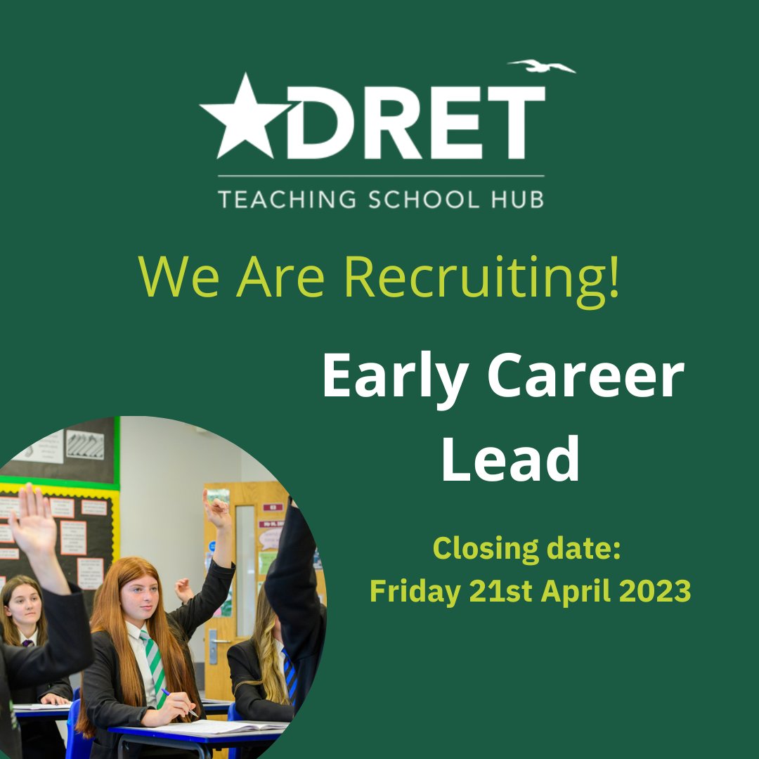 Want to shape the future of teaching?

Apply here: tinyurl.com/2a3nw645

#ECT #CPD #TSH #Jobs <a href="/DRETnews/">David Ross Education Trust</a>