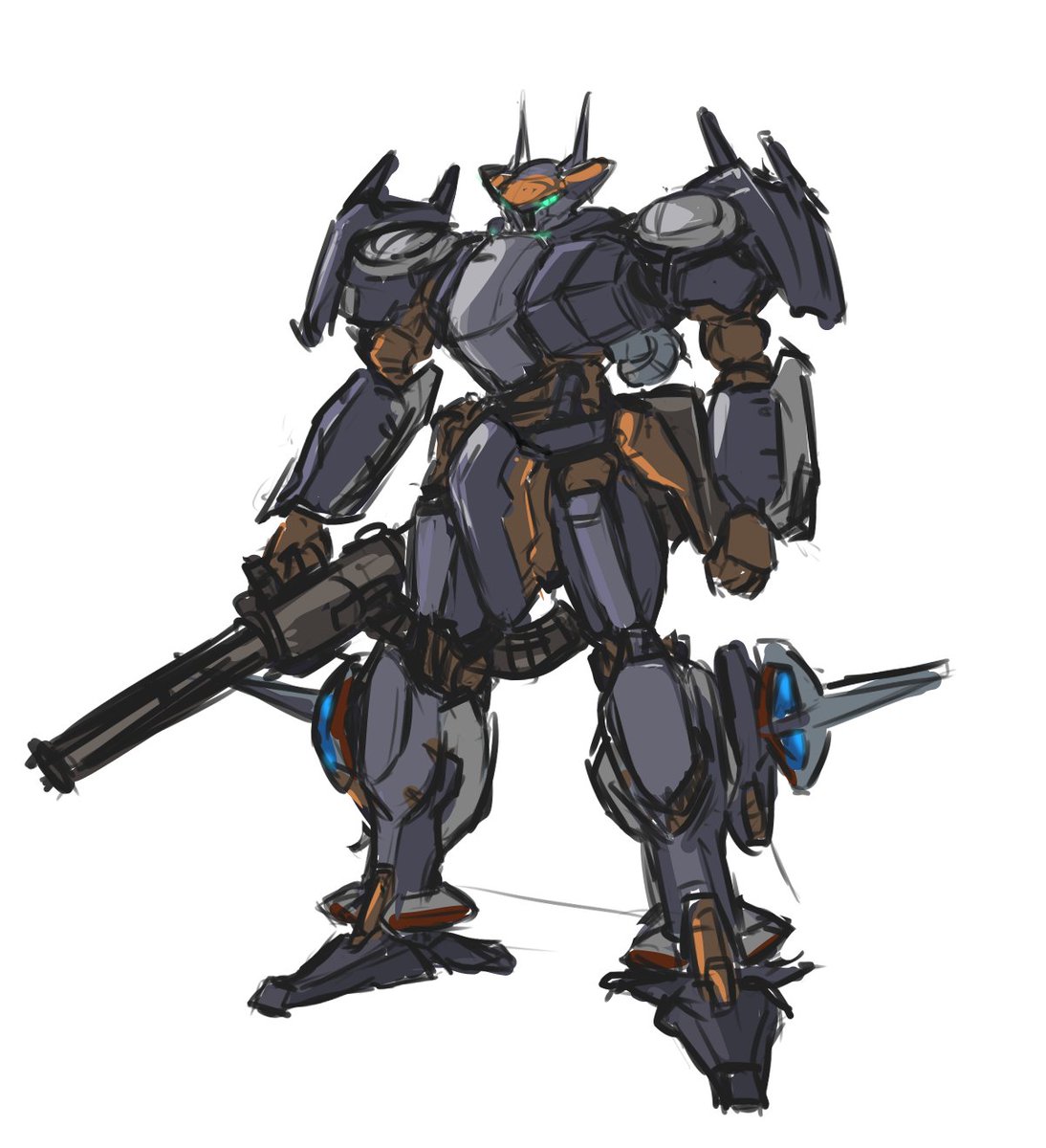 mecha robot weapon no humans gun sketch solo  illustration images