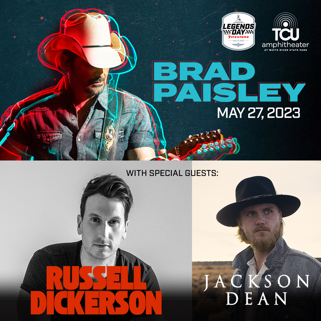 🏁JUST ANNOUNCED 🏁
🏎️ Firestone Legends Day Concert Featuring <a href="/BradPaisley/">Brad Paisley</a> with <a href="/russelled/">Russell Dickerson</a> and <a href="/TheJacksonDean/">JacksonDean</a>
📅 Saturday, May 27
🎫 Presale starts Thursday, March 30 with the offer code: INDY: livemu.sc/42OUULx
➡️ General on sale starts Friday, March 31 at 10am