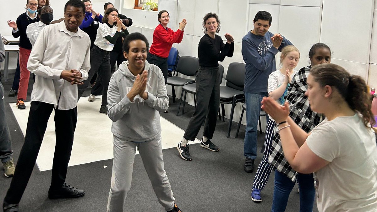ShareCommunity's tweet photo. What a fantastic time we’ve been having on Tuesdays, Share student Jodie has been teaching a Zumba class for staff and students! 

#zumba #LearningDisabilityServices #inclusion https://t.co/FxKnFtFOWO