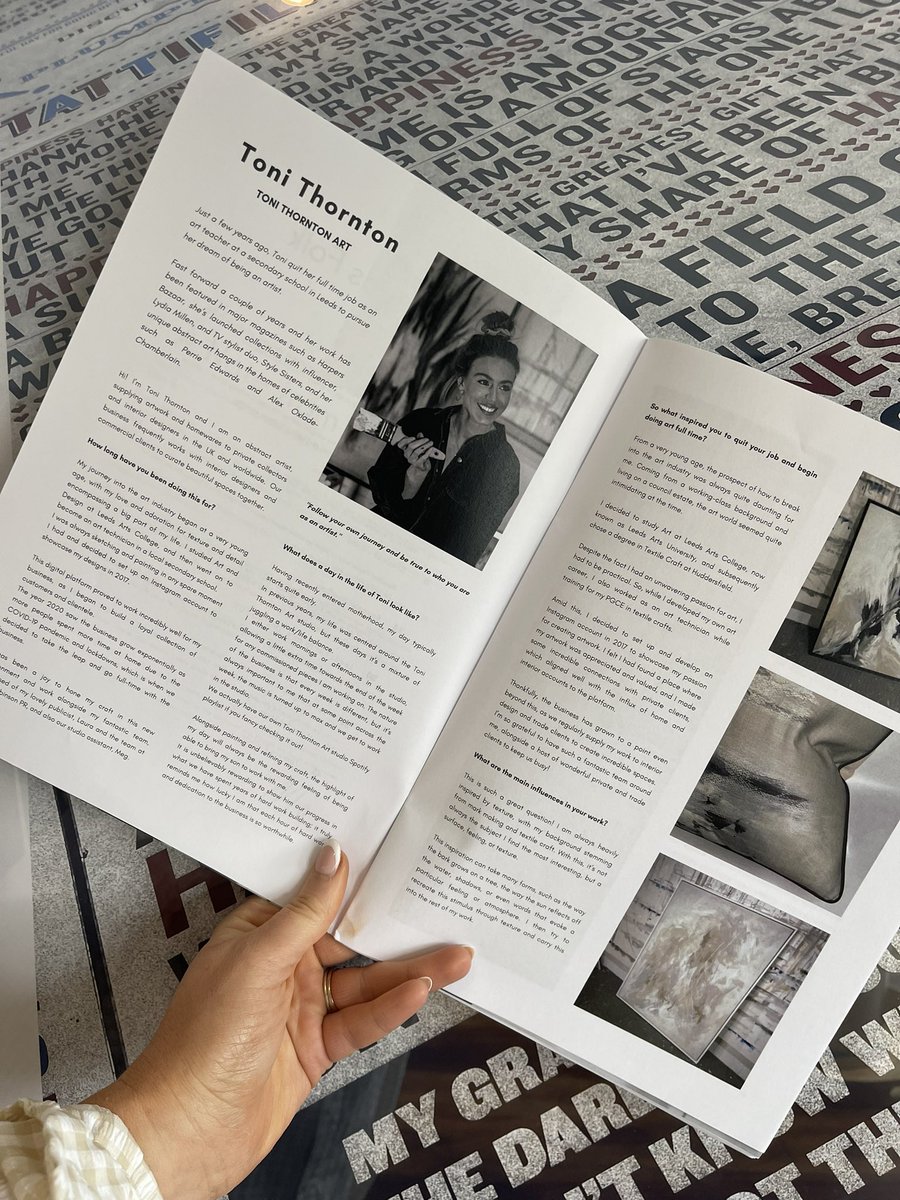 Look what arrived at HQ 📰 So great to see our friend Sanchez Payne grace the font cover of @leedsfolk magazine and to see our amazing Toni Thornton Art share her story in an in-depth interview with the Leeds publication 👏🏼 #allleedsarentwe #weloveyouleeds #leedsfolkmagazine