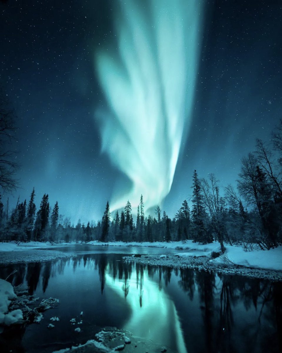 Nature’s light show, Finland 💫