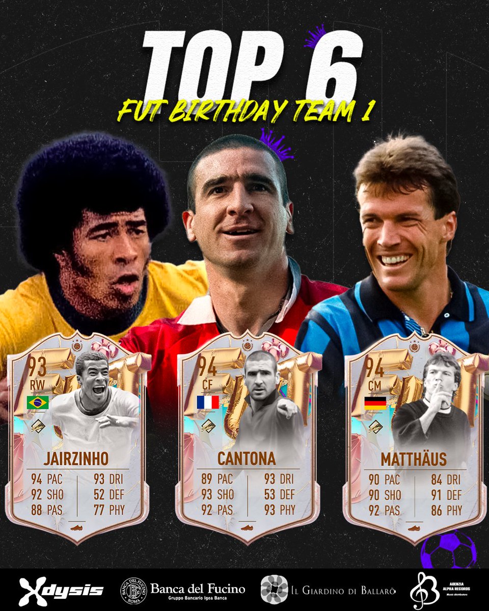 FutAndMeEsports's tweet photo. TOP 6 Fut Birthday Team 1 🔥
Siete d'accordo con noi? 🤔

Credits: @antoneygfx

@xdysis
Banca Del Fucino
Il Giardino Di Ballarò
@agenziaalpha
.
.
.
.
.
#Nunez #Puskas #Best #futandme #esports #fifa #fut #fifaultimateteam #easports #football #soccer #gaming #futbol #game https://t.co/lhiySZsoXa