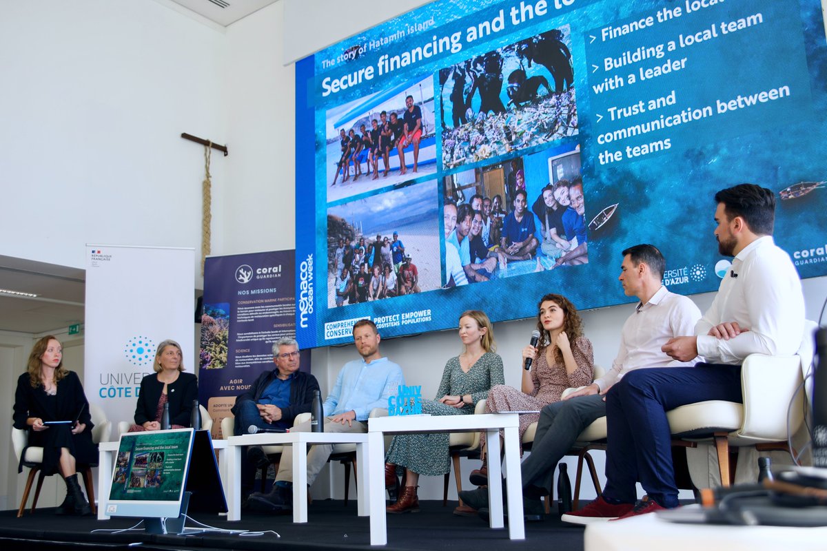 Protecting #marine #ecosystems while empowering local communities, was the theme of our interdisciplinary panel on 'Comprehensive Conservation', as part of Monaco Ocean Week @Univ_CotedAzur x @BlueSeedsTeam x @CoralGuardian ▶ Watch the recording: lnkd.in/eZ5QKVWr