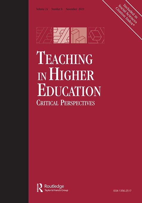 New publication alert! 🚨

Reshaping teaching in higher education through a mandala of creative pedagogies

By @ParamithaEP, @HelenWiddop and @markselkrig 

#HigherEd #LTHEchat #AcademicTwitter #AcademicChatter #CreativePedagogies #IndigenousPedagogies

tandfonline.com/doi/full/10.10…