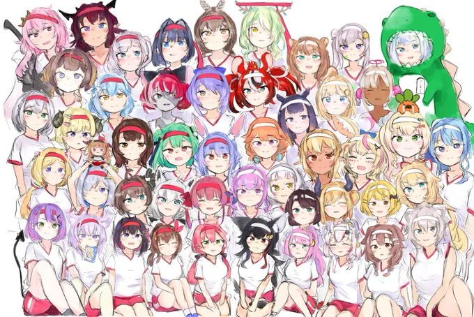 これまでに描いた大人数まとめです。 