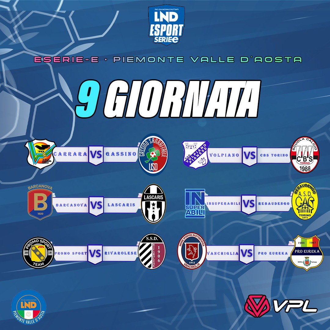 Nona giornata di Campionato Regionale Lnd eSports 🎮⚽

#WeAreBarcanova #usdbarcanova #calcio #fifa23 #sport #ilovethisgame #equalgame #fifa #playstation4 #esports #lnd 

@lndpiemontevda @legadilettanti_esport @playstation @easportsfifa