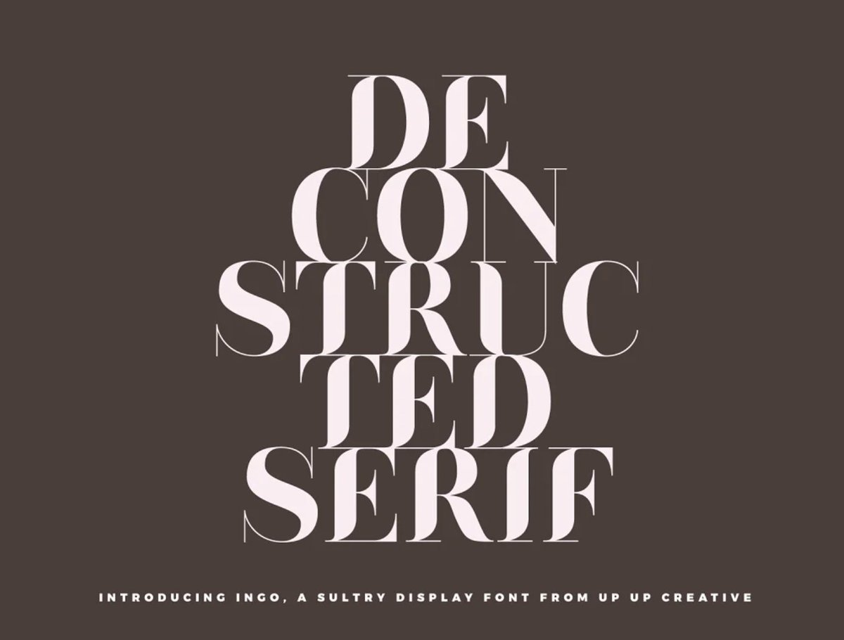 Let me once again remind you to just create a free CreativeMarket account to snag some freebies each week. You can get these two typefaces for free today.

creativemarket.com/free-goods