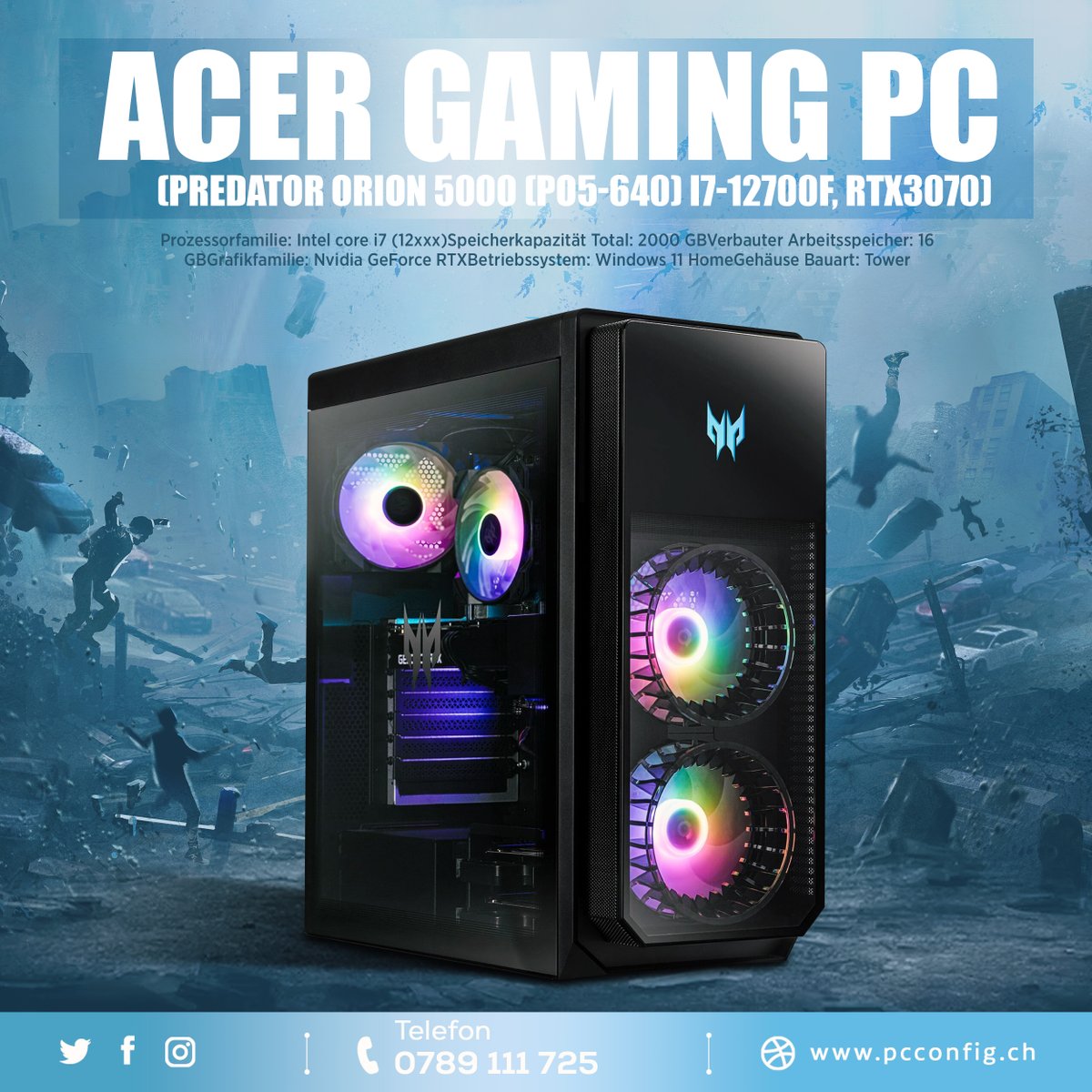 PcconfigSwiss's tweet photo. "Sucht ihr nach dem perfekten Computer? Checkt @pcconfig.ch aus! Hier gibt es eine riesige Auswahl an Gaming-PCs, Workstations und Laptops. Stellt eure eigene Konfiguration zusammen und findet den perfekten Computer für euch! 💻💪 #PCconfig #GamingPC #Workstation #Laptop #Techie https://t.co/umuWNpAERp