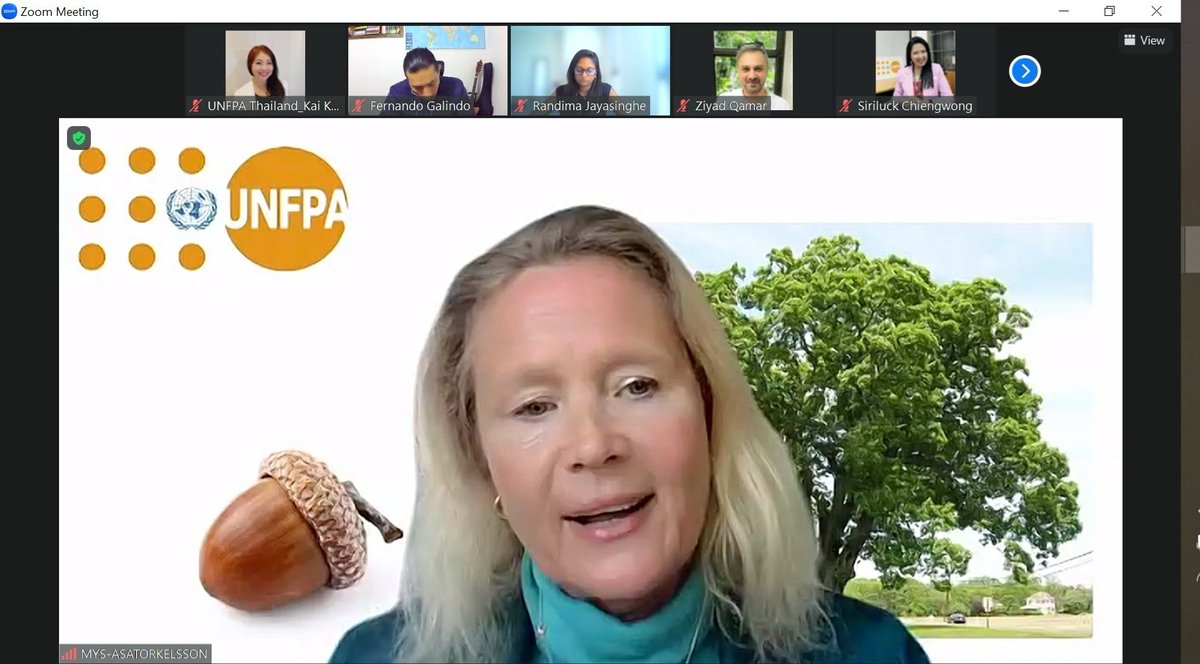 Unfpa_Thailand's tweet photo. What a great opportunity for @AsaTorkelsson, Representative & Country Director of @UNFPAMalaysia & @Unfpa_Thailand, and @Siriluck_oum, Head of Office, @Unfpa_Thailand, to share experience of #partnerships with the private sector to support the @UNFPA Three #TransformativeResults. https://t.co/pfkm0NlKr6