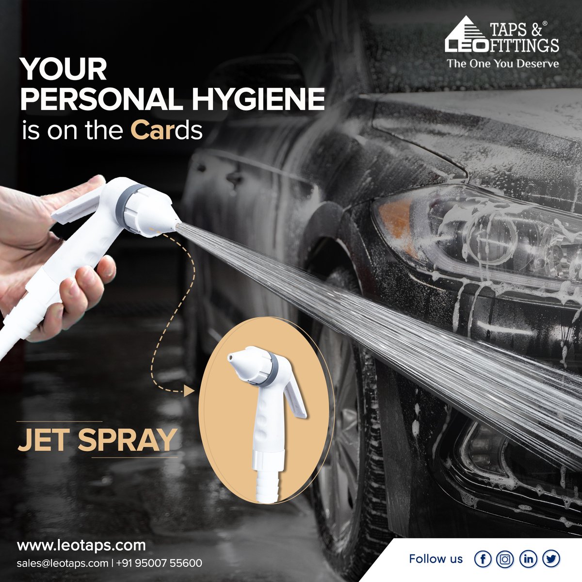 Leo_Tap_Fitting's tweet image. The #JetSpray from #LEOTaps makes it easier than ever to maintain your hygiene. They are built to fit seamlessly inside the current #pipingsystem
Know More: leotaps.com / 9500755600
#AdjustableSprayPipe #WaterSpray #SprayPipe #CarWashPipe #LEO #sribalajiplastics