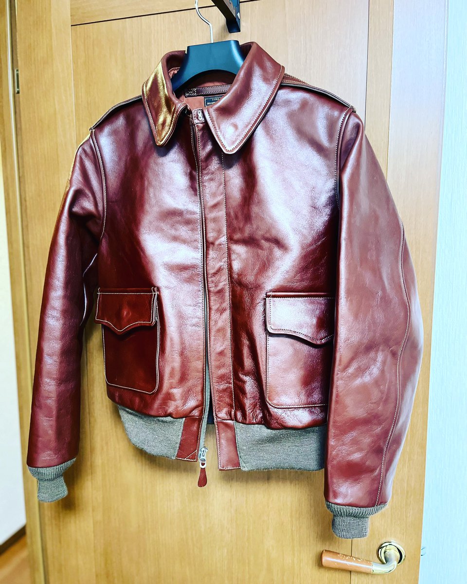 dt_calico's tweet image. うぶいですが何か？
絶賛育成中。
#a2jacket
#a2
#16091
#ラセットブラウン
#russetbrown
#roughwear
#buzzricksons
#バズリクソンズ
#ラフウェア