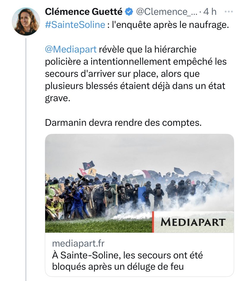 PierricV's tweet photo. Non contente de s’attaquer à toutes les institutions du Pays en balançant des mensonges quotidiens, @Clemence_Guette s’attaque donc maintenant au #SAMU79, l’accusant de mensonge. Ce n’est pas la honte qui étouffe la @FranceInsoumise #stopfacho https://t.co/ryc6EoVzQv