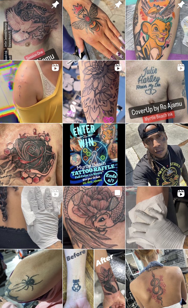 Tattoo Myrtle Beach Top 7 Videos & 60+ Images