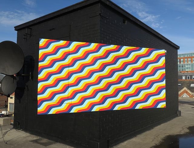 VisitSheffield's tweet photo. On inspiration for his series, @roblee_art says this is “chromatic aberration, a phenomenon found in lenses, when they fail to focus light wavelengths correctly therefore refracting &amp; dispersing colour incorrectly.” 

See the full background story here: https://t.co/Z8B2u9KOvn👀 https://t.co/8IEqG0GuW3
