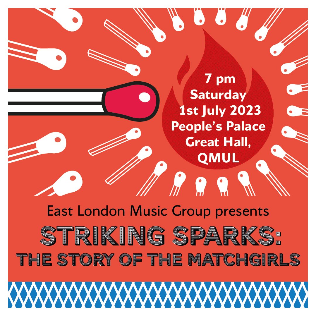 We are excited to announce our upcoming project, Striking Sparks: The Story of the Matchgirls. We will premiere A Fair Field by Jonathan Pease, in an evening of music telling the story of the Bow Matchgirls’ strike of 1888. 

Tickets: eventbrite.co.uk/e/striking-spa…