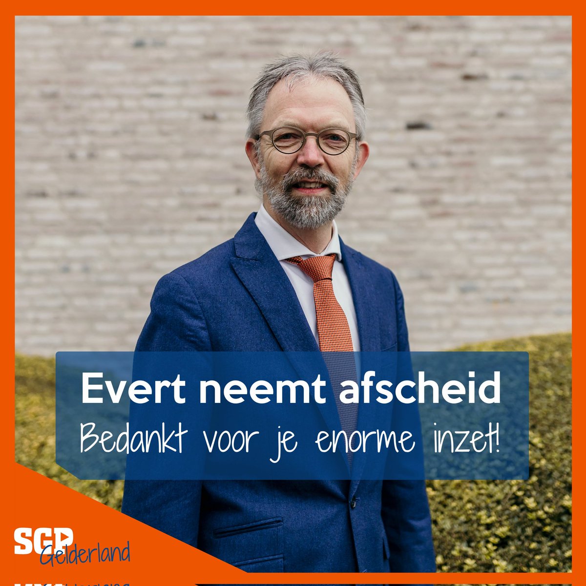 AFSCHEID EVERT | Vandaag neemt <a href="/EvertMulder9/">Evert Mulder</a> afscheid als Statenlid, na een periode van 8 jaar. Evert heeft een enorme inzet getoond op diverse thema's, als klimaat, wonen en stikstof. Evert, hartelijk dank voor al je werk in deze jaren, en we wensen je het beste en Gods zegen!