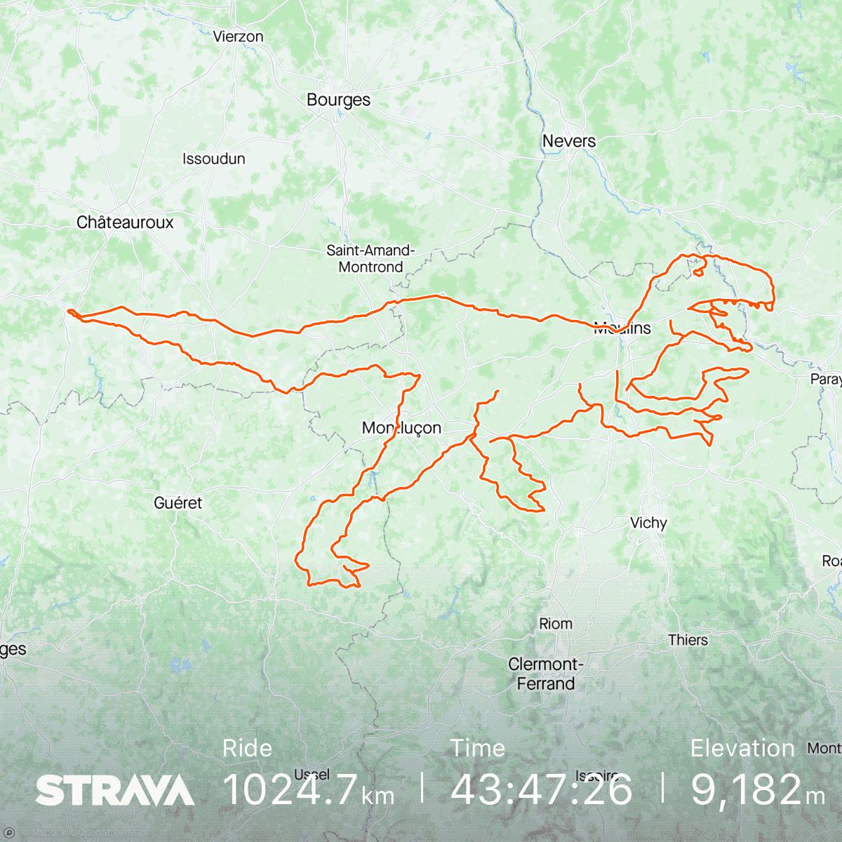 Guinness Book World Record: Strava Art Edition🦖 French cyclists Maxime Brugère, Florent Arnaud, Franck Delorme and Nicolas Meunier biked 1025 kilometers over 6 days to bring their velociraptor to life: strava.com/activities/807…