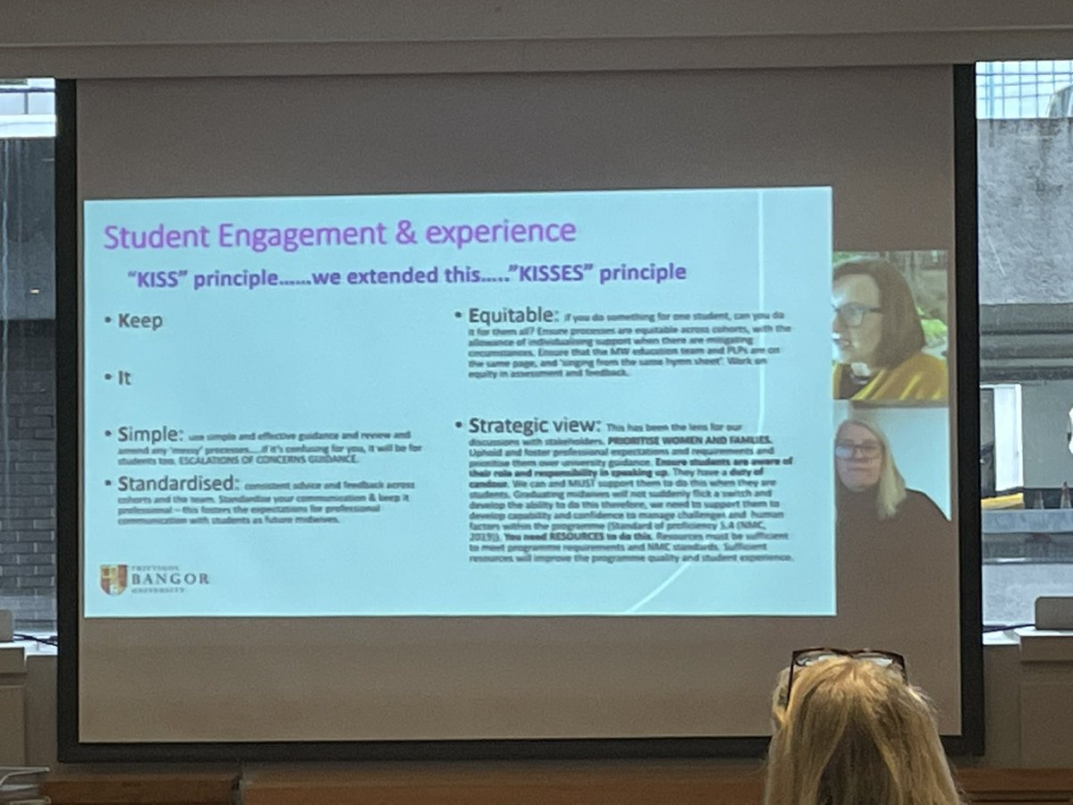 RcmCymru's tweet photo. @Sheilsbrown @BangorUni Kisses principles for improving and enhancing student engagement and engagement #RCMEdRes2023 https://t.co/kYa3EsmBRz