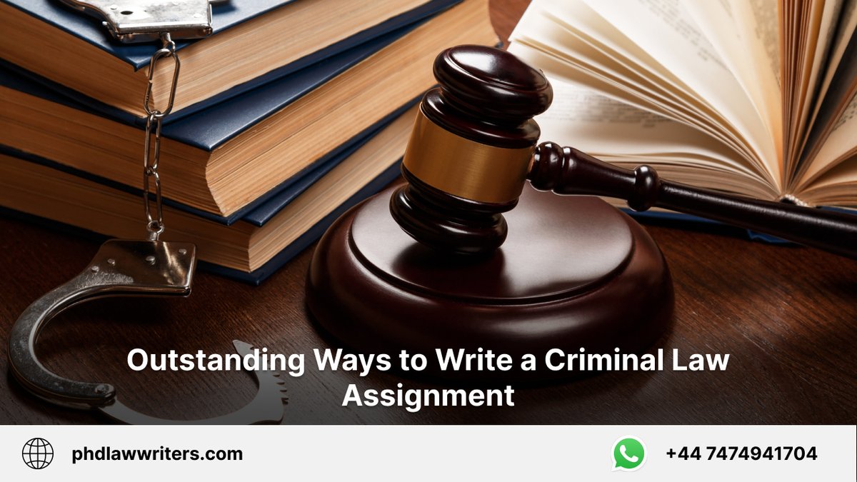 phdlawwriters's tweet image. Read this blog to know Outstanding Ways to Write a Criminal Law Assignment.
Explore: bit.ly/3nutTgc
#criminallaw #criminallawassignment #lawassignmentwritinghelp #lawessays #lawessay #lawessaywriting #lawassignment #lawassignmenthelp #lawessayhelp #legalwritingservices