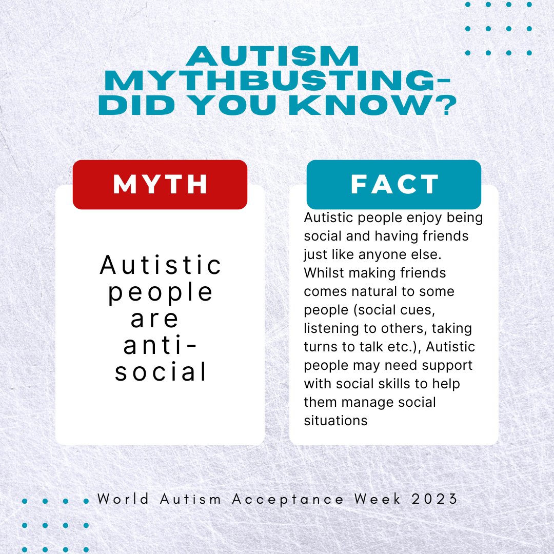 Autism myth busting for World Autism Acceptance Week 2023 #AutismAwarenessWeek #Autism #Neurodivergent