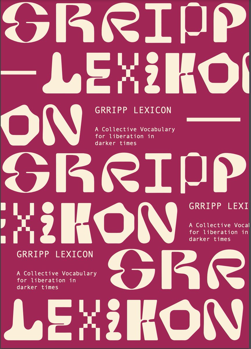 A while back <a href="/CamilloBoano/">Camillo Boano</a> &amp; I invited our <a href="/grripp/">GRRIPP</a> friends to think collectively &amp; submit an entry describing emotional landscapes &amp;  thinking in darker times. This Lexicon is the result of such collective engagement, which we are delighted to share: grripp.net/other