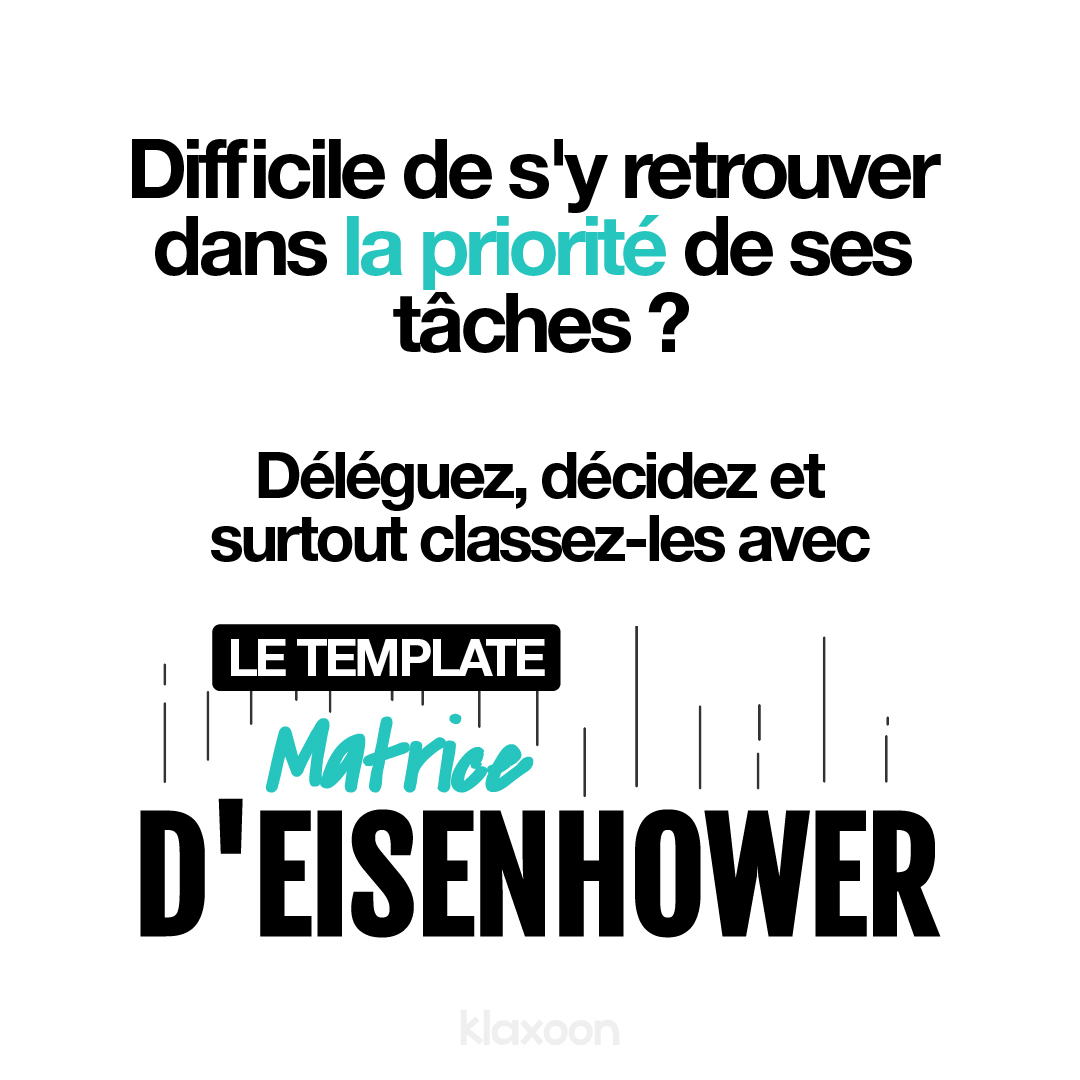 KlaxoonFR's tweet image. À partager sans modération à tous vos collègues ! 😏

Découvrez la matrice d’Eisenhower qui répartit les tâches quotidiennes selon leur urgence et leur importance. 

Alors gardez le cap sur l’essentiel en utilisant ce template 👉 klax.co/3ZdIQAw

#Klaxoon #agilemethods