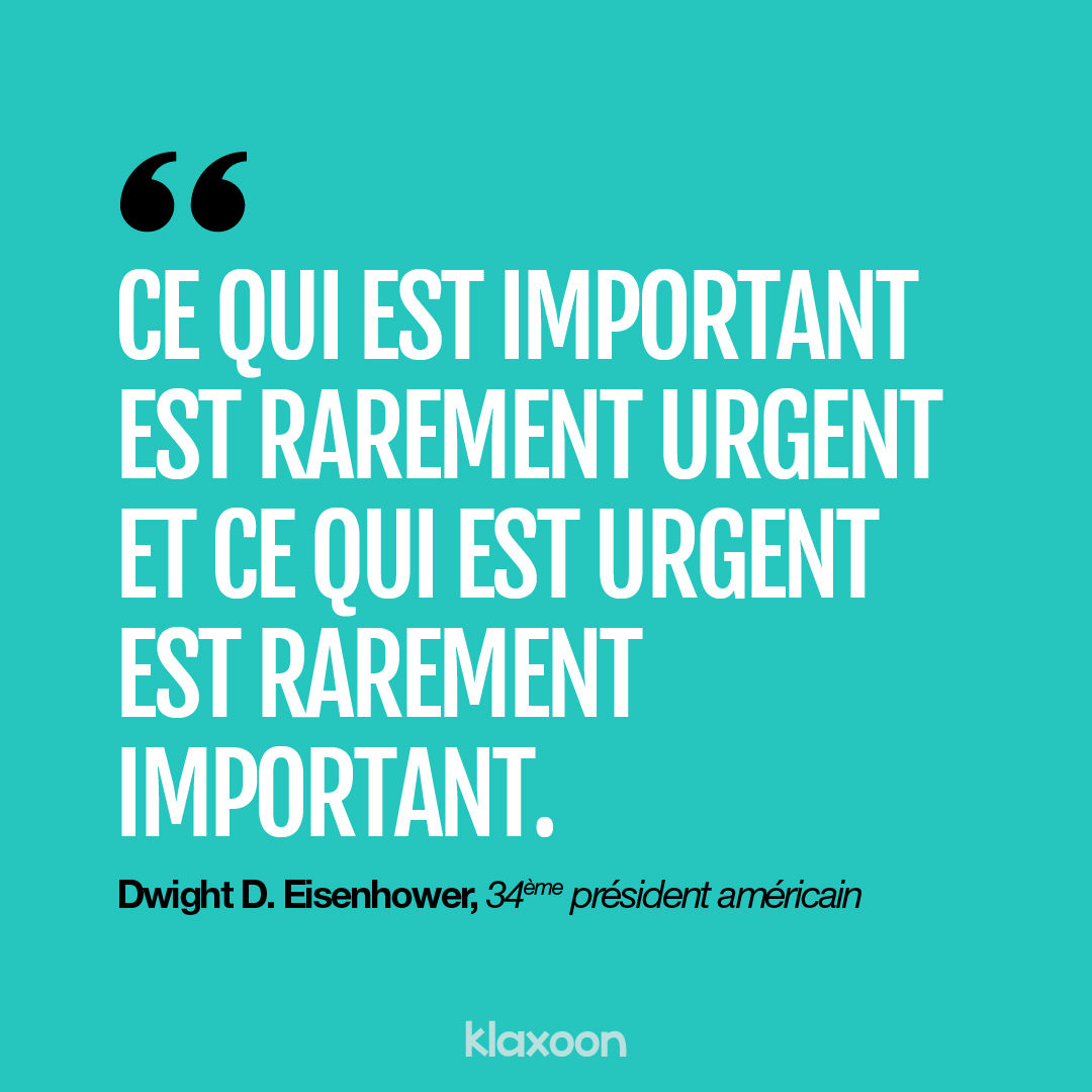 KlaxoonFR's tweet image. À partager sans modération à tous vos collègues ! 😏

Découvrez la matrice d’Eisenhower qui répartit les tâches quotidiennes selon leur urgence et leur importance. 

Alors gardez le cap sur l’essentiel en utilisant ce template 👉 klax.co/3ZdIQAw

#Klaxoon #agilemethods