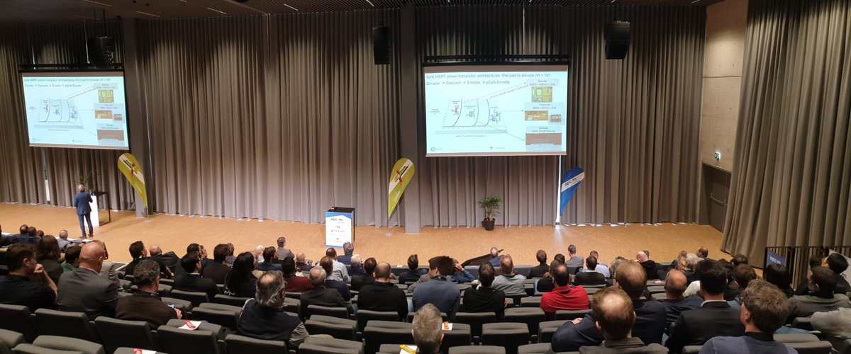 Sigasi's tweet photo. Now at the Smart Systems Integration Conference, Marnix Tack from BelGan, a fellow #FlandersSemiconductors member, is giving a keynote to the co-located APCM conference. He's exploring "GAN, BELGAN &amp; GAN VALLEY: A PARADIGM SHIFT IN POWER SEMICONDUCTORS." #FlandersAccelerates https://t.co/IcvF7EMz62