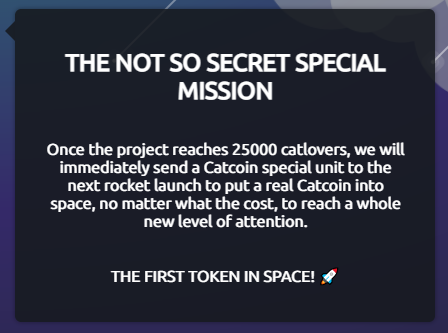 TheRealCatcoin's tweet photo. You haven't looked at our roadmap yet?
Check out the Catwalk! πΎπ
https://t.co/JDdAnpXp2a
#Catcoin $CATS #GoDegenRL #EraOfCats #SpreadTheMeow #OneWayTicketToTheMoon #ElonHereWeCome #Catfamily #Catolution #TheRealCatcoin #NoClone #FirstTokenInSpace #Crypto #LFG #Mooning https://t.co/D7oRt2SrA6