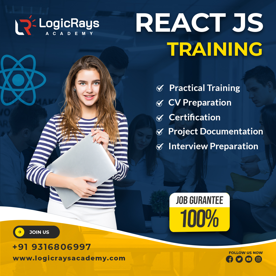 Logicraysacad's tweet image. New batch for #reactjs starting from 1st April 2023.
For the free demo or registration you can connect us on +91 93168 06997 else visit us at logicraysacademy.com.
#Reactjs #Reactjscourse #reactjsahmedabad #Reactjsdeveloper #reactjsacademy #Logicrays #success #fresher #Academy