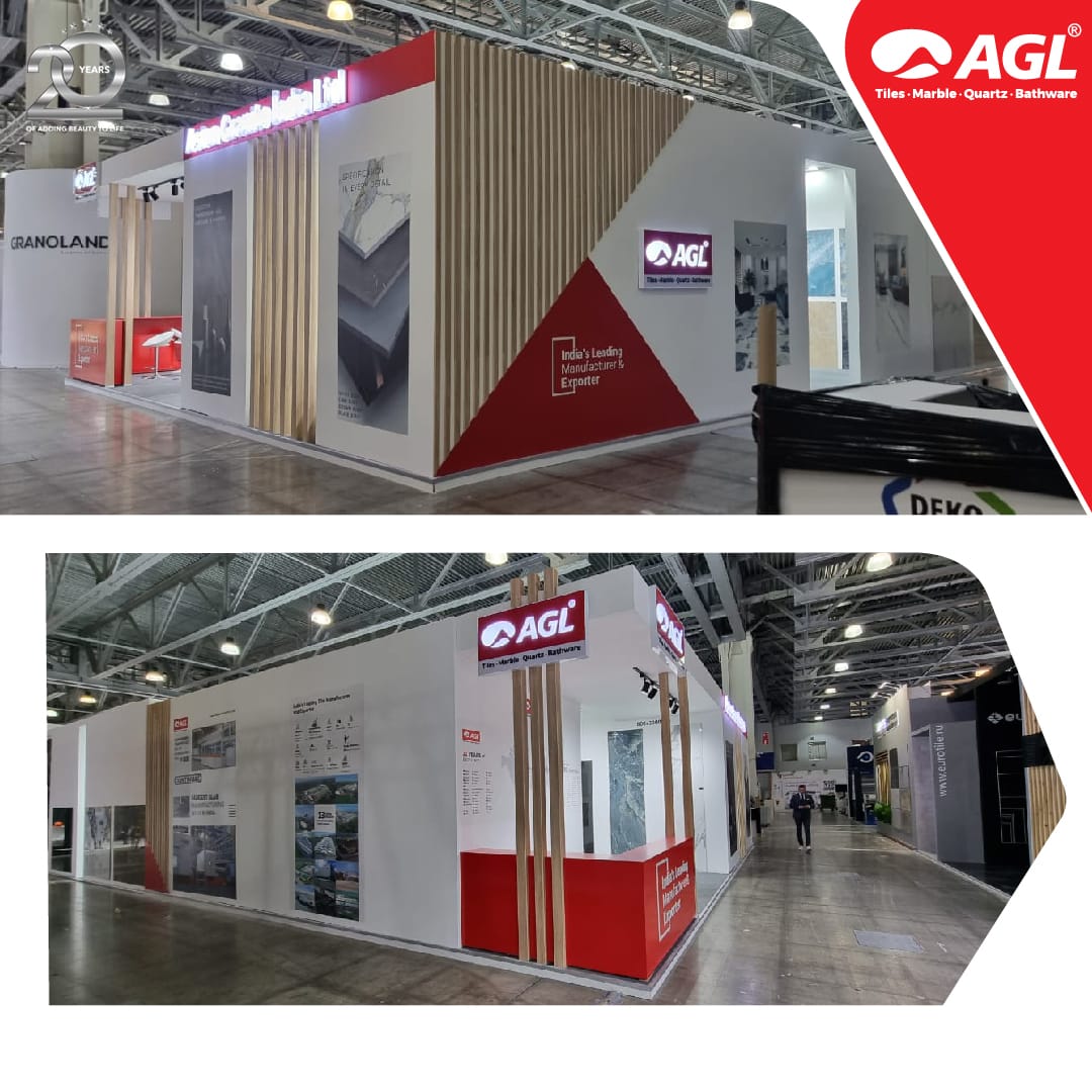 We’re delighted to share with you our exclusive showcase of Porcelain Slabs and more at MosBuild Exhibition which is started from today until 31st March 2023. 

Here’s a glimpse of our stall at the venue. 

#agl #agltiles  #exhibition #exhibition2023 #mosbuild #mosbuild2023