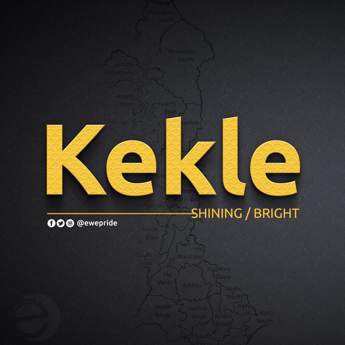 ewepride's tweet photo. #EweNames [K]
Spelling in Ewe (Eʋegbe).
Keklẽ
Klẽnam
#EwePride
#EweNamesAndMeanings
#Ewes https://t.co/fFHKiKRB7G