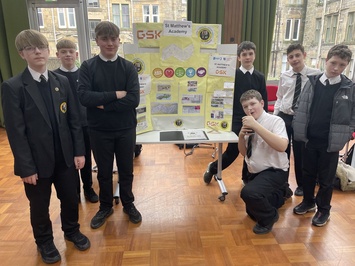 Our S2 Industrial Cadets are presenting their work at <a href="/UniWestScotland/">UWS</a> in collaboration with <a href="/GSK/">GSK</a>