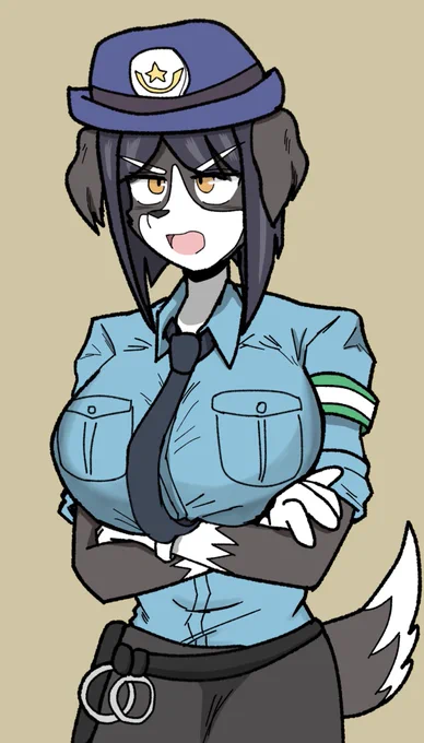昨日描いた犬婦警さんを前回のと比較1枚目: 2023/01/202枚目 : 2023/03/27シワと影の使い方が上手くなったのでえちち度がパワーアップしてます。ジト目も良い感じだワ 